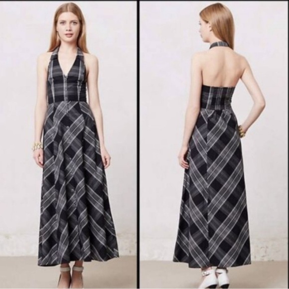Anthropologie Maeve Adair Halter Dress size 6 - Picture 1 of 7